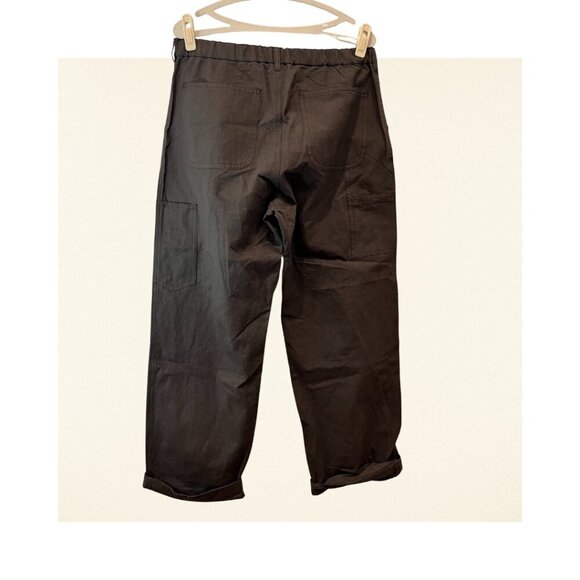 Royce Hill Men's Trousers Size L Black/Charcoal - Picture 2 of 5